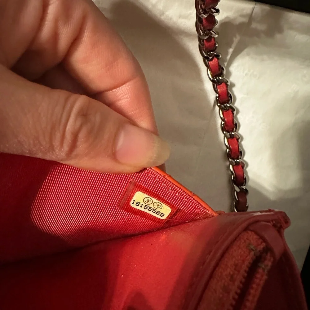 CHANEL Quilted Patent Leather Mini Flap Bag